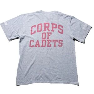 Norwich‎ Corps Of Cadets T Shirt Mens Large Gray Military Academy Tee
